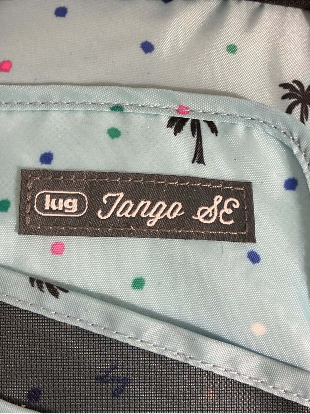 Lug Tango Se Travel Rfid Wallet Nylon Quilted Floral Black Blue Pink Green White View 5